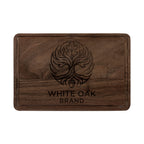 Engraved Wooden Cutting Board — Personalized White Oak Brand Logo