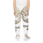 Youth Joggers — White Oak Brand Gold Emblem All-Over Print