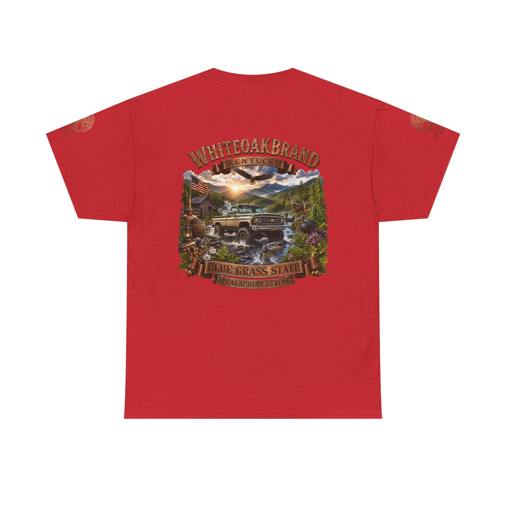 Vintage Off-Road Truck Tee — White Oak Brand "Bluegrass State" Graphic T-Shirt