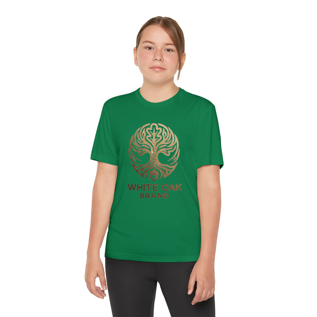 White Oak Brand Youth Tee — Tree Logo Athletic Shirt