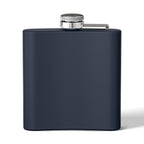 White Oak Brand 6oz Stainless Steel Flask — Engraved Oak Logo Hip Flask, Gift for Groomsmen & Outdoor Enthusiasts