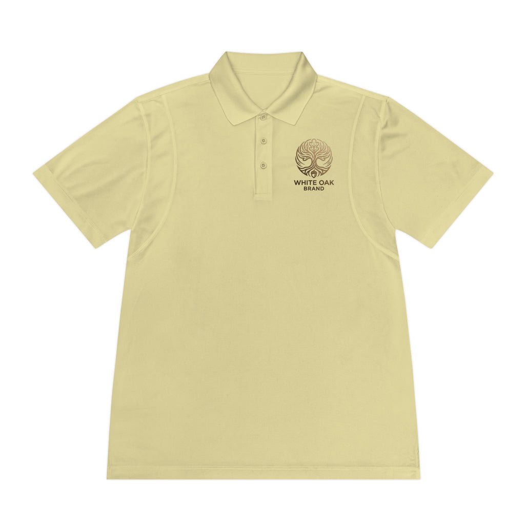 White Oak Brand Men's Polo Shirt — Embroidered Tree Logo