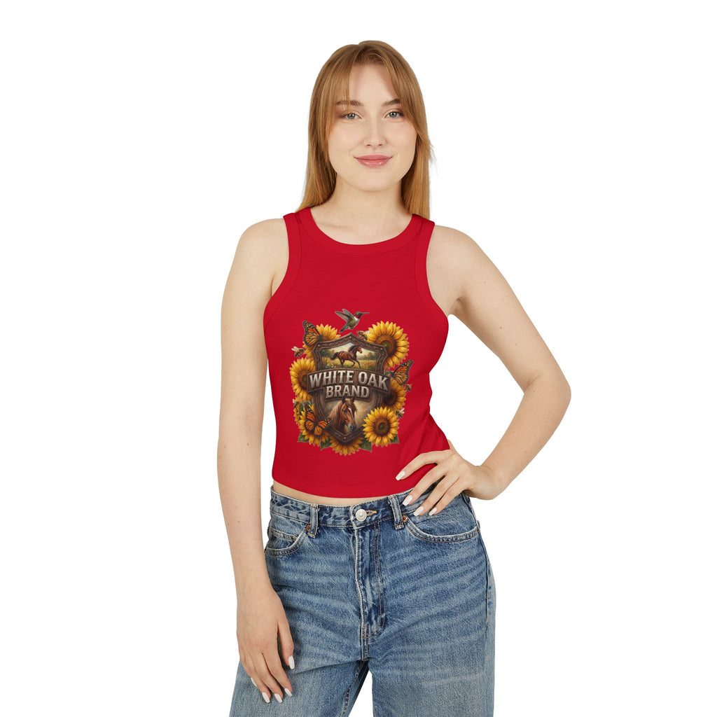 White Oak Brand Sunflower Graphic Tank