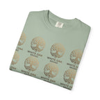 White Oak Brand Repeat Logo T-Shirt — Vintage Tree Skull Graphic Tee