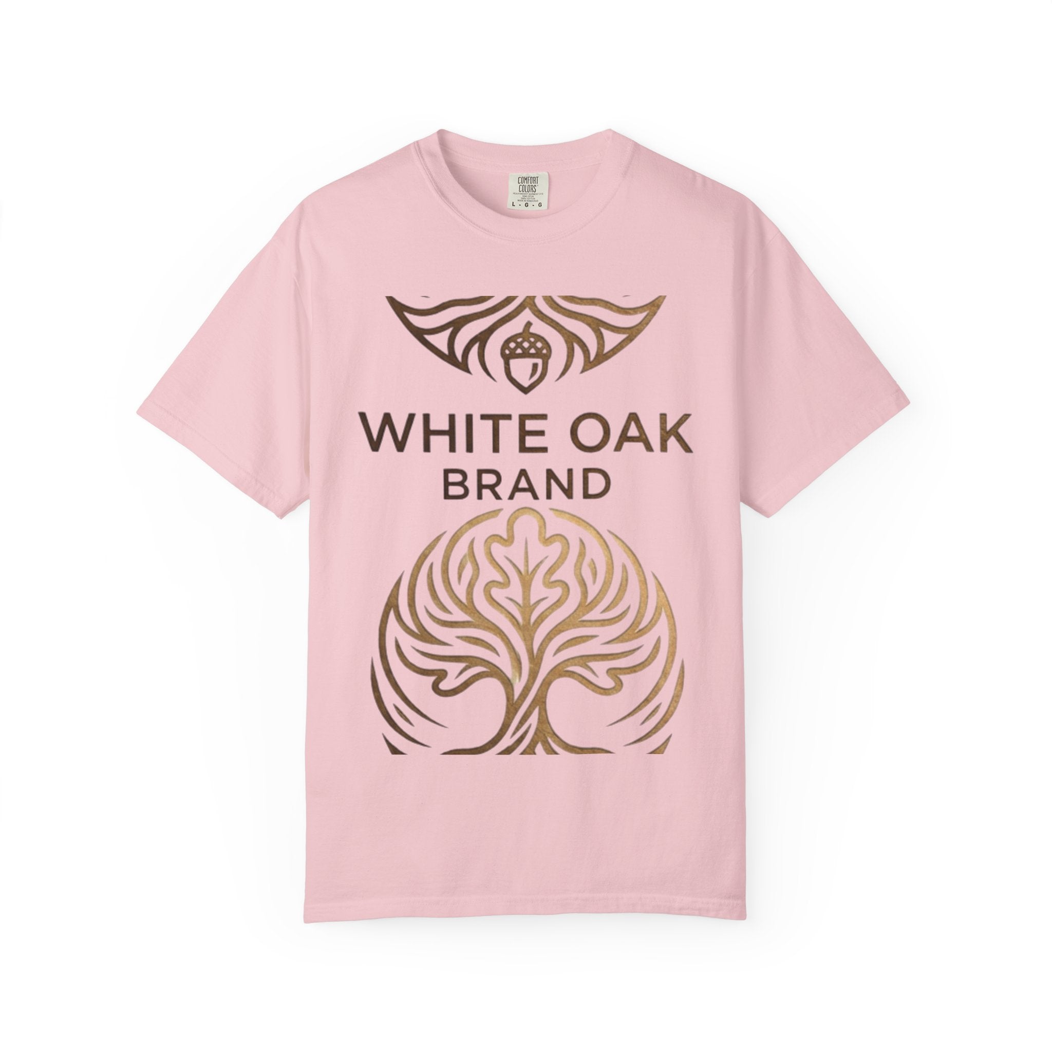White Oak Brand Repeat Logo T-Shirt — Vintage Tree Skull Graphic Tee