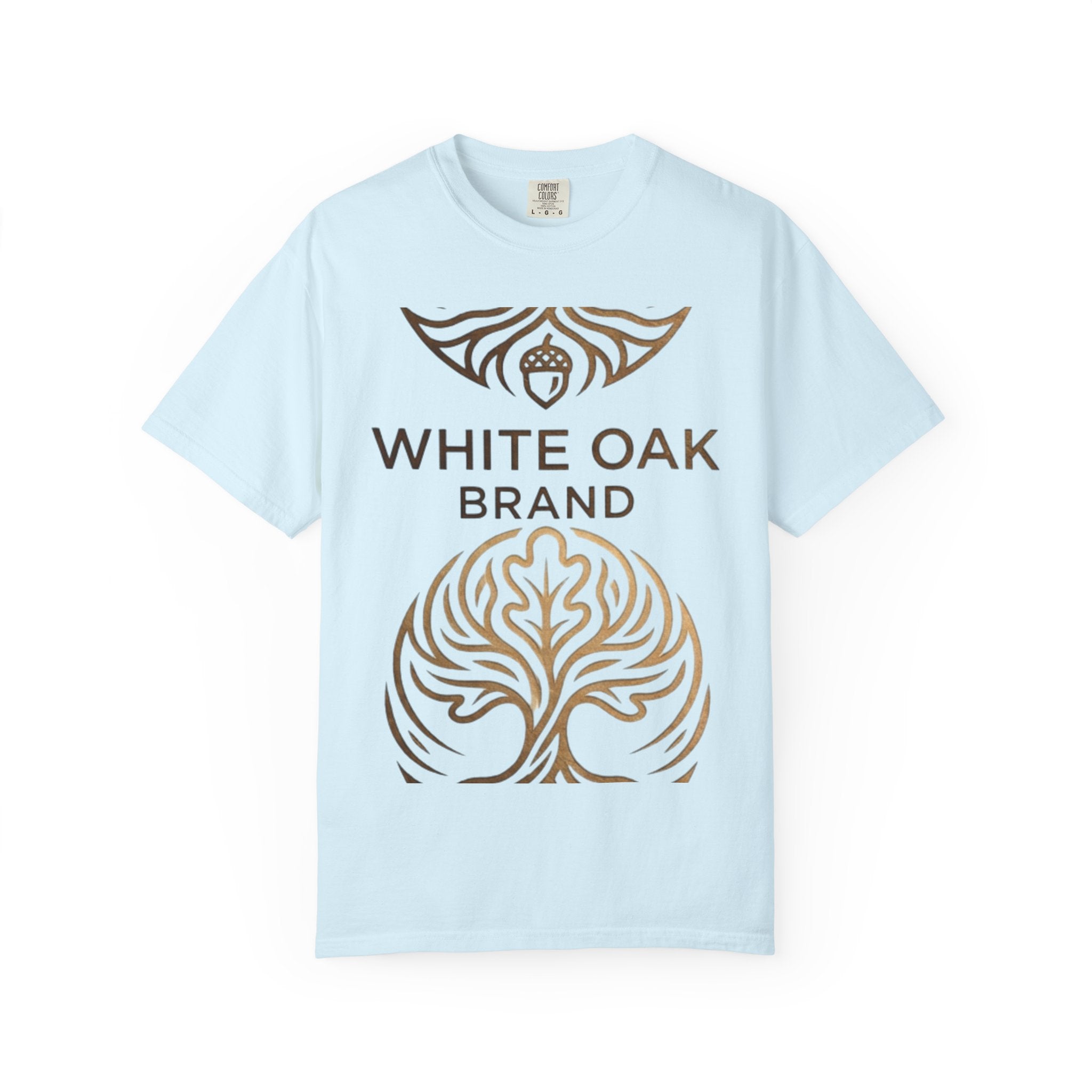 White Oak Brand Repeat Logo T-Shirt — Vintage Tree Skull Graphic Tee