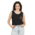 White Oak Brand Tank Top — Minimal Tree Logo Chest Print