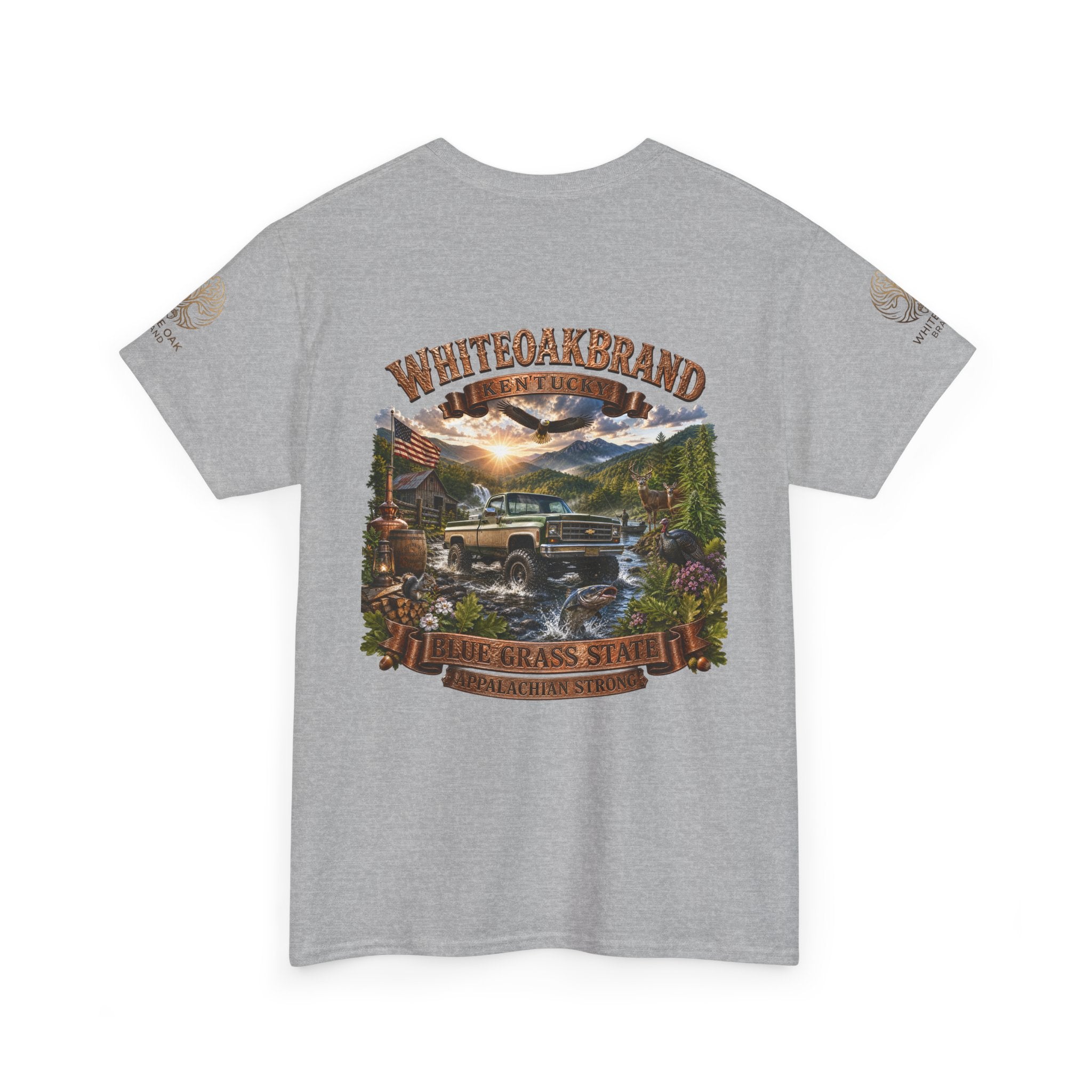 Vintage Off-Road Truck Tee — White Oak Brand "Bluegrass State" Graphic T-Shirt