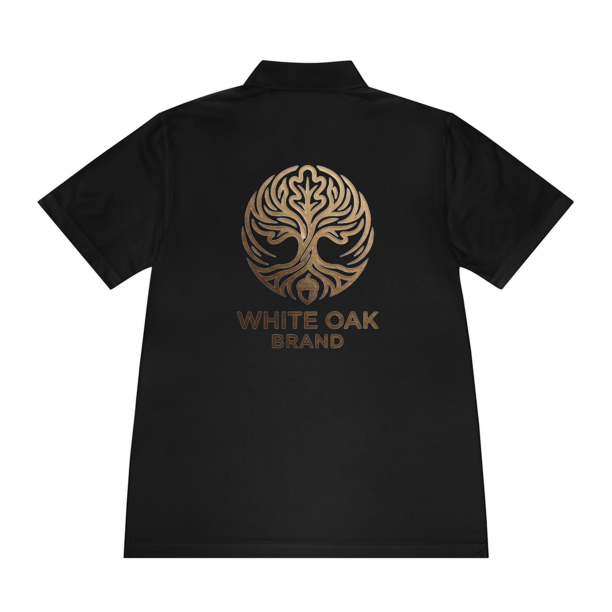 White Oak Brand Men's Polo — Embroidered Tree Logo Performance Shirt