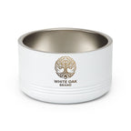 White Oak Brand Stainless Pet Bowl — 18oz Ceramic-Look Metal Dog & Cat Dish