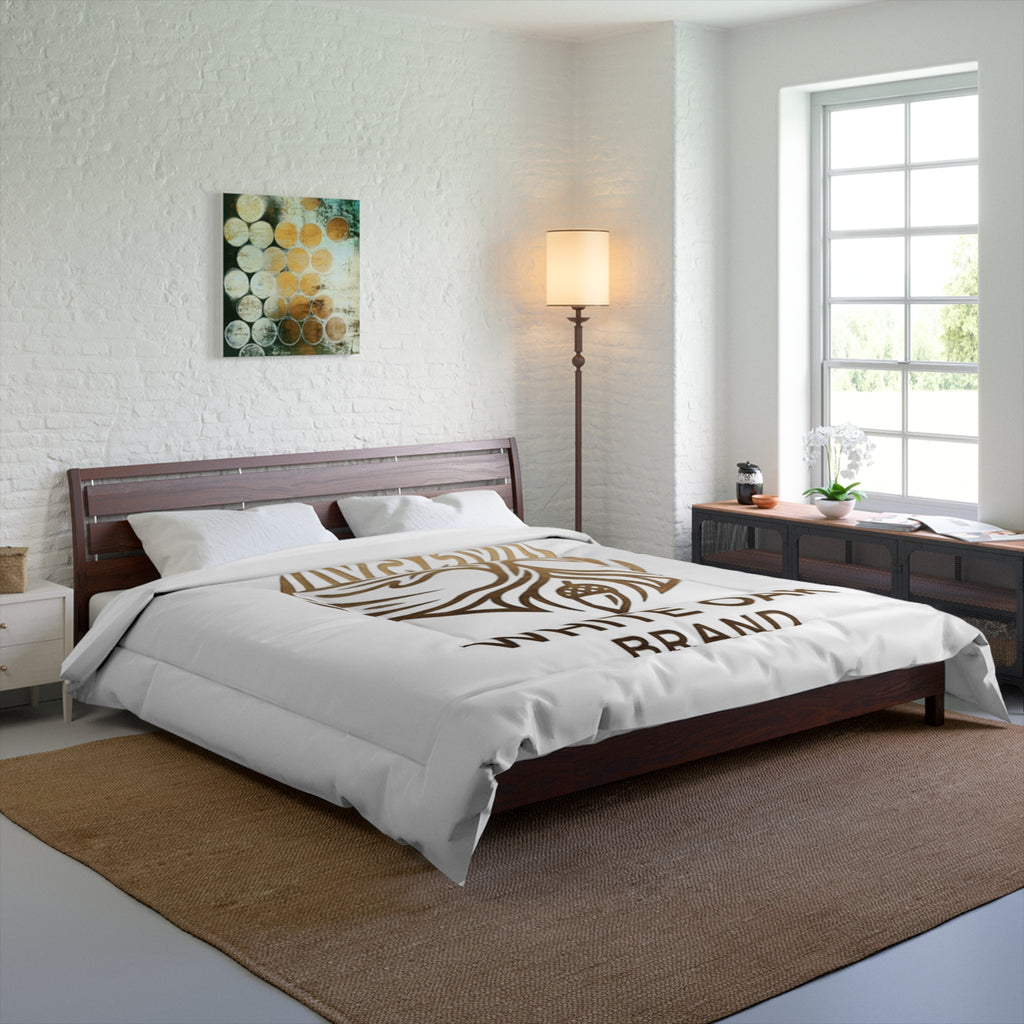 White Oak Brand Comforter — Luxury Oak Tree Logo Duvet Cover