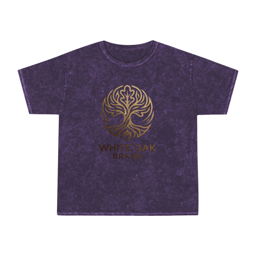 White Oak Brand Mineral-Wash Tee — Tree of Life Logo Shirt