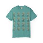 White Oak Brand Repeat Logo T-Shirt — Vintage Tree Skull Graphic Tee