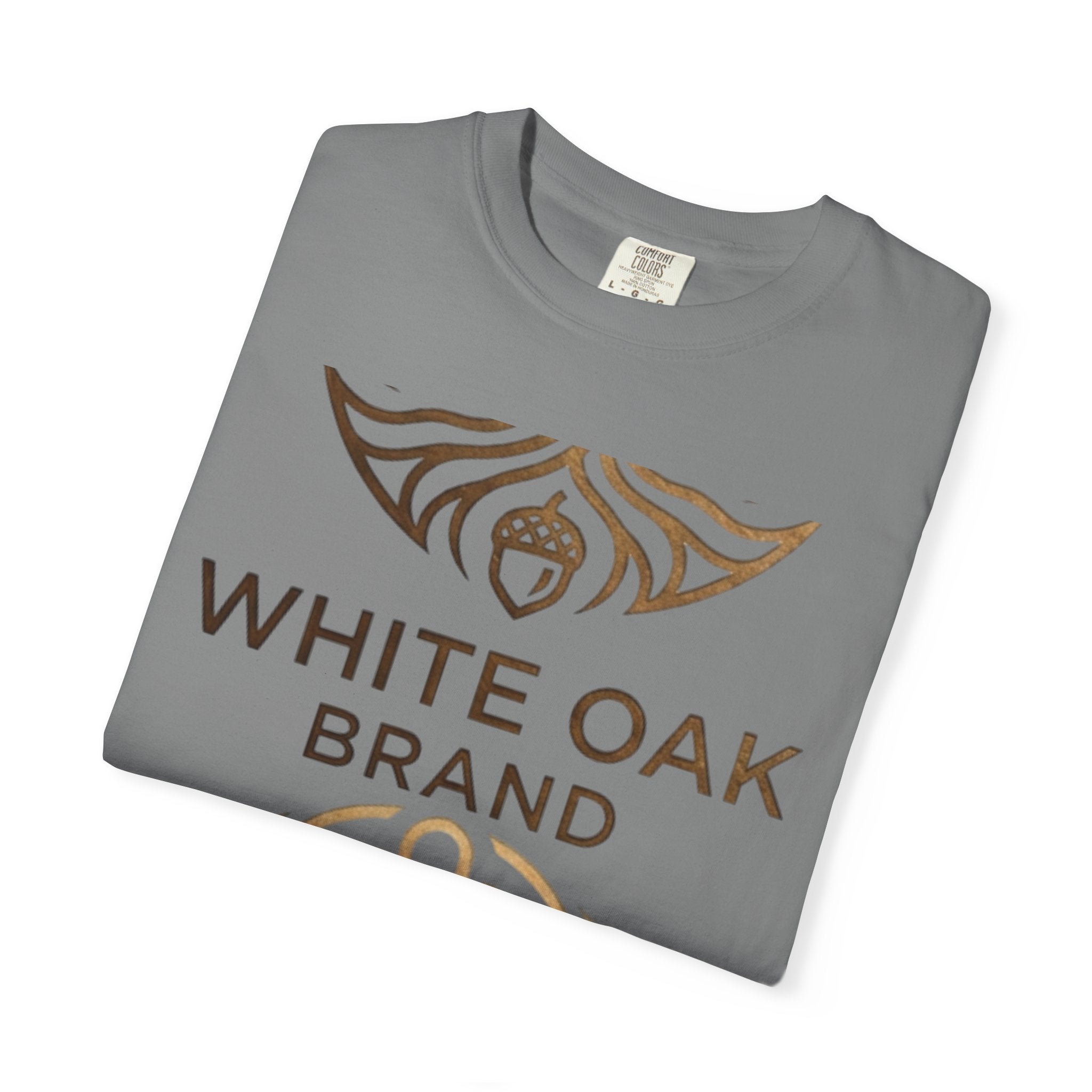 White Oak Brand Repeat Logo T-Shirt — Vintage Tree Skull Graphic Tee
