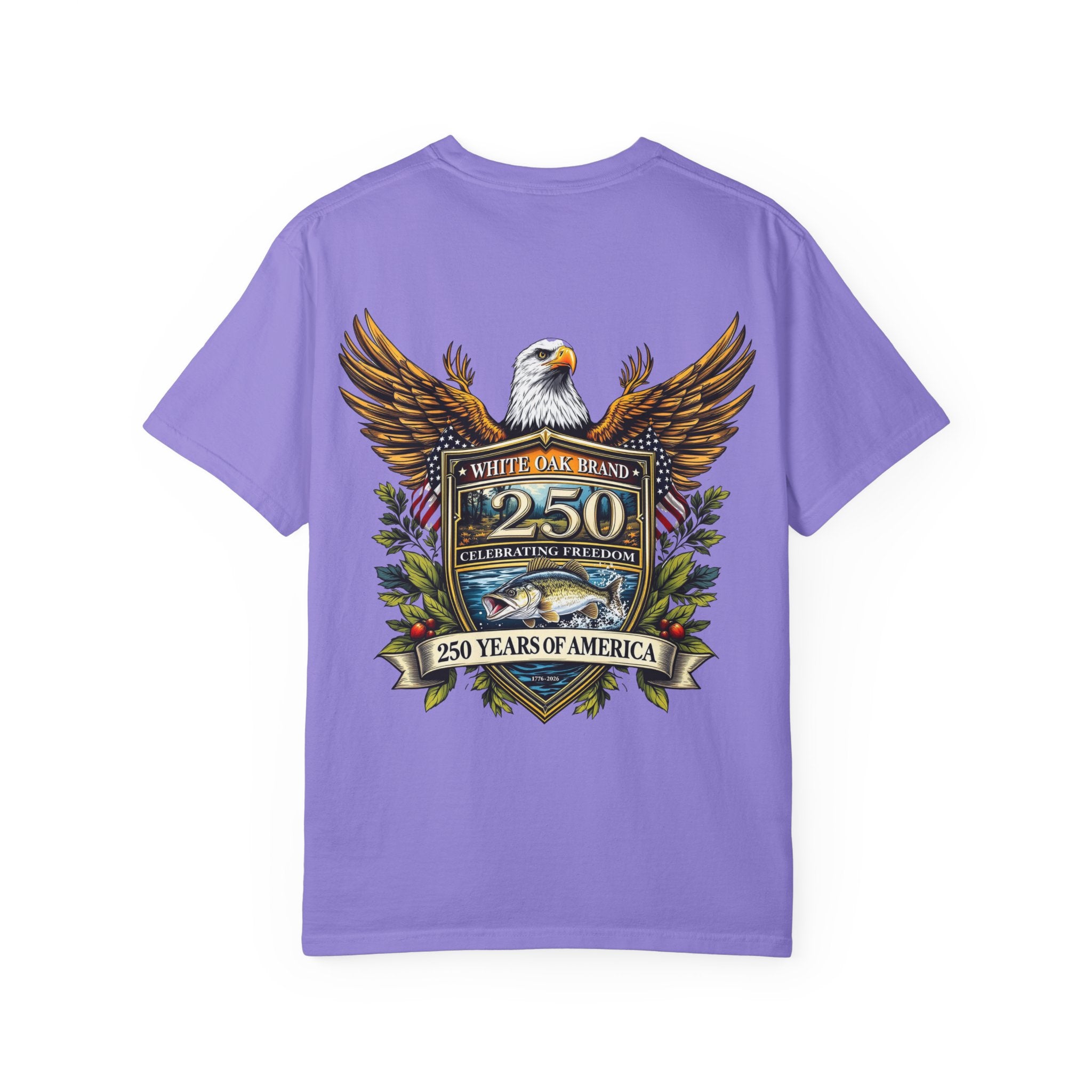 White Oak Brand Repeat Logo T-Shirt — Vintage Tree Skull Graphic Tee