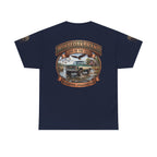 Vintage Truck Graphic Tee – WhiteOakBrand “Land of the Free” Cotton T-Shirt