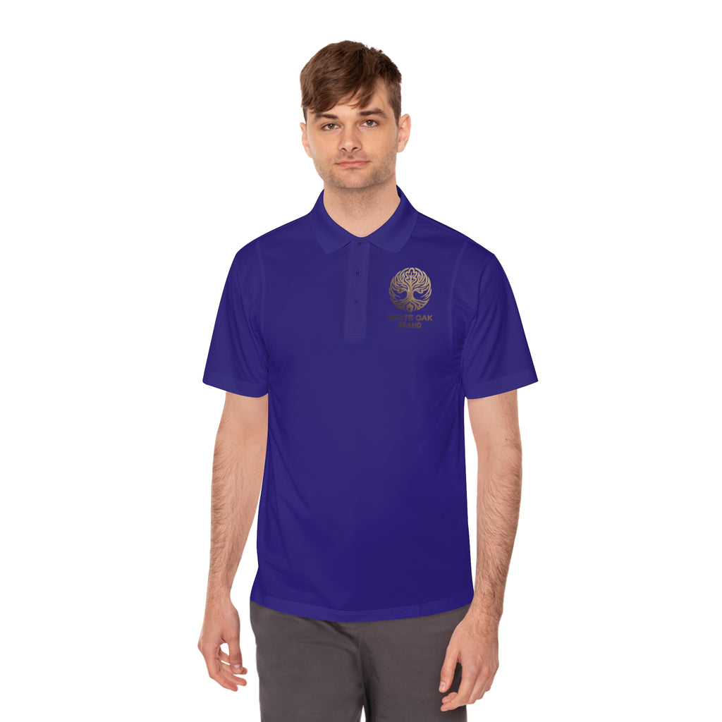 White Oak Brand Men's Polo Shirt — Embroidered Tree Logo