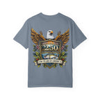 White Oak Brand Logo T-Shirt — Repeated Tree Emblem Tee