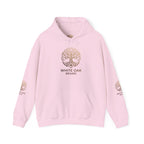 White Oak Brand Hoodie — Sunflowers, Fox & Rustic Nature Graphic