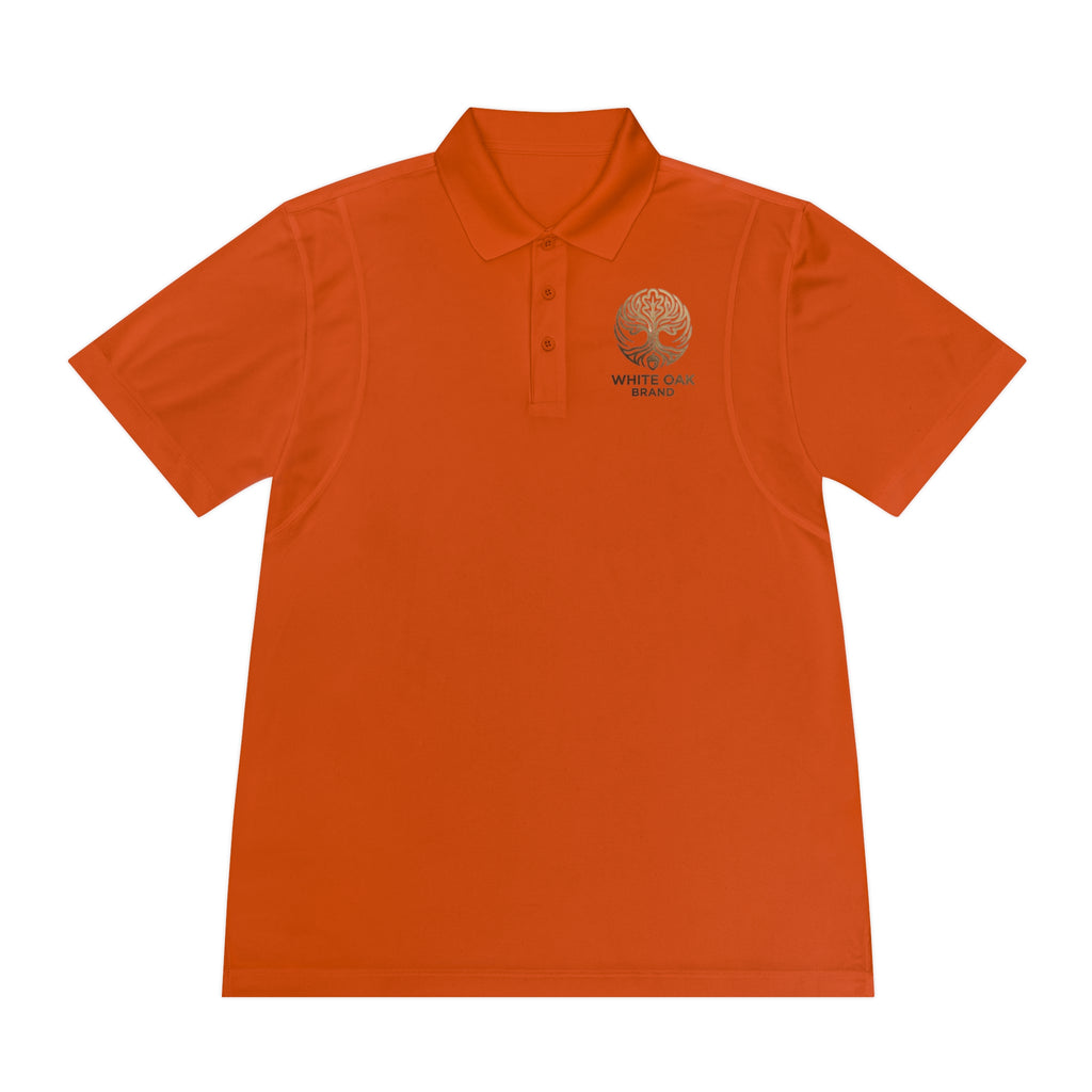 White Oak Brand Men's Polo Shirt — Embroidered Tree Logo