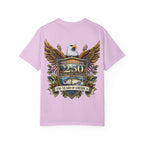 White Oak Brand Logo T-Shirt — Repeated Tree Emblem Tee