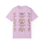 White Oak Brand Logo T-Shirt — Repeated Tree Emblem Tee