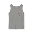White Oak Brand Tank Top — Minimal Tree Logo Chest Print
