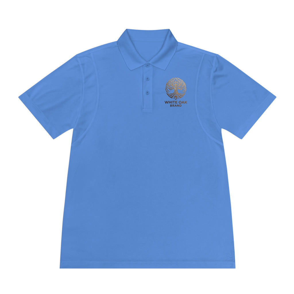 White Oak Brand Men's Polo — Embroidered Tree Logo Performance Shirt