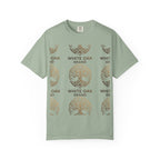 White Oak Brand Logo T-Shirt — Repeated Tree Emblem Tee