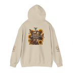 White Oak Brand Hoodie — Sunflowers, Fox & Rustic Nature Graphic