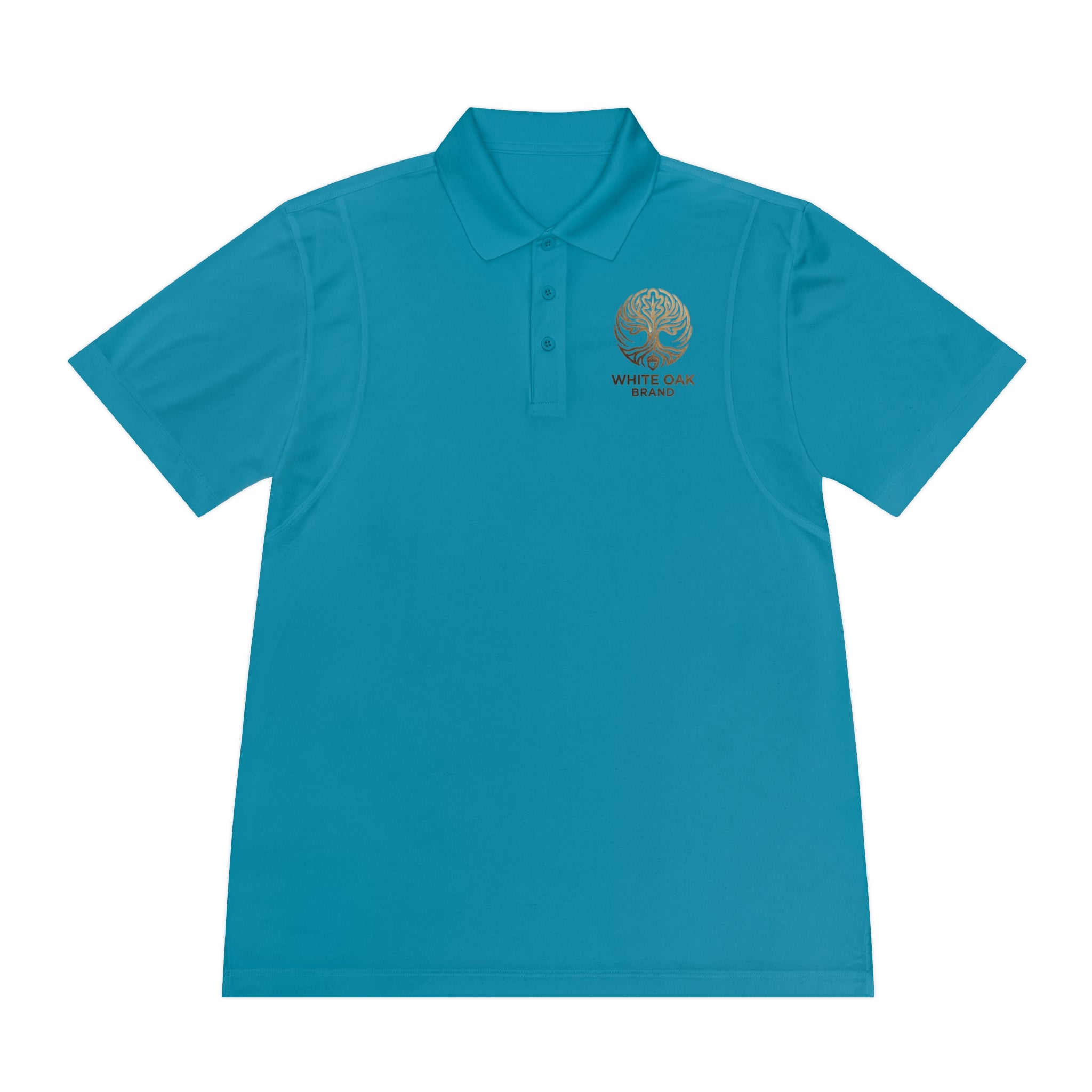 White Oak Brand Men's Polo Shirt — Embroidered Tree Logo