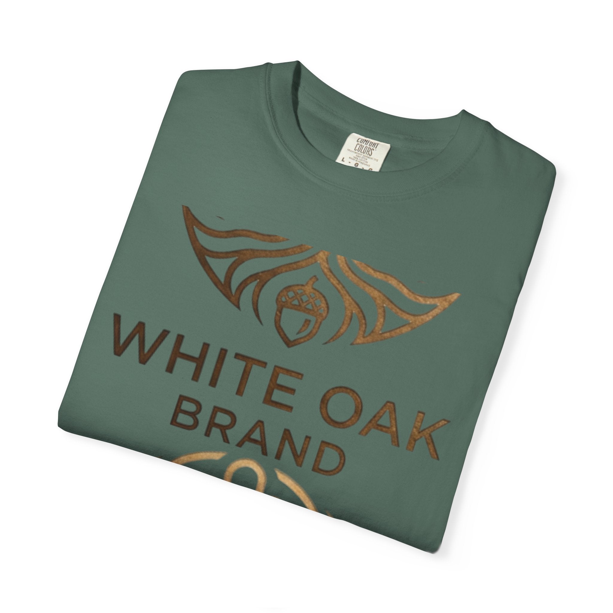 White Oak Brand Repeat Logo T-Shirt — Vintage Tree Skull Graphic Tee
