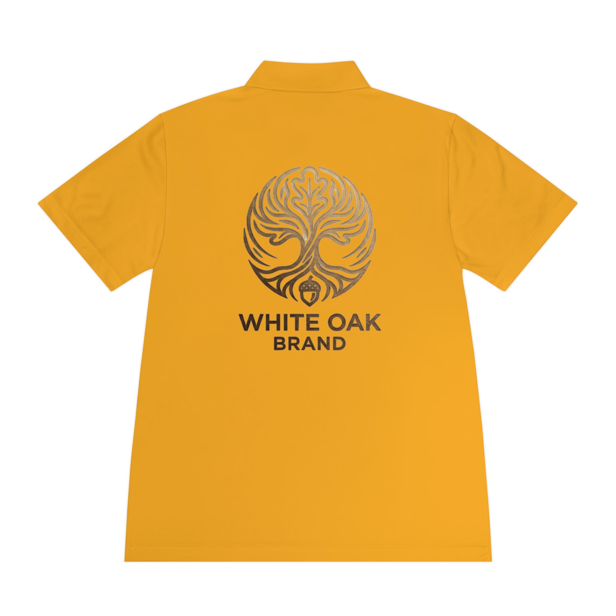 White Oak Brand Men's Polo — Embroidered Tree Logo Performance Shirt
