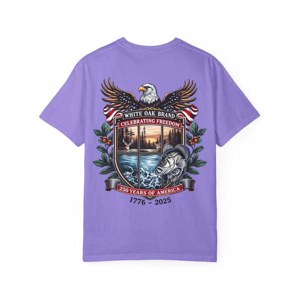 White Oak Brand Repeat Logo T-Shirt — Vintage Tree Skull Graphic Tee