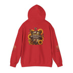 White Oak Brand Hoodie — Sunflowers, Fox & Rustic Nature Graphic