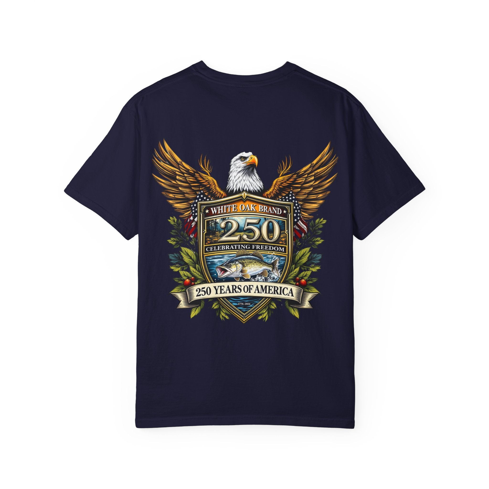 White Oak Brand Repeat Logo T-Shirt — Vintage Tree Skull Graphic Tee