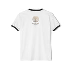 Vintage White Oak Brand Ringer Tee — Woodland Scenic Logo T‑Shirt