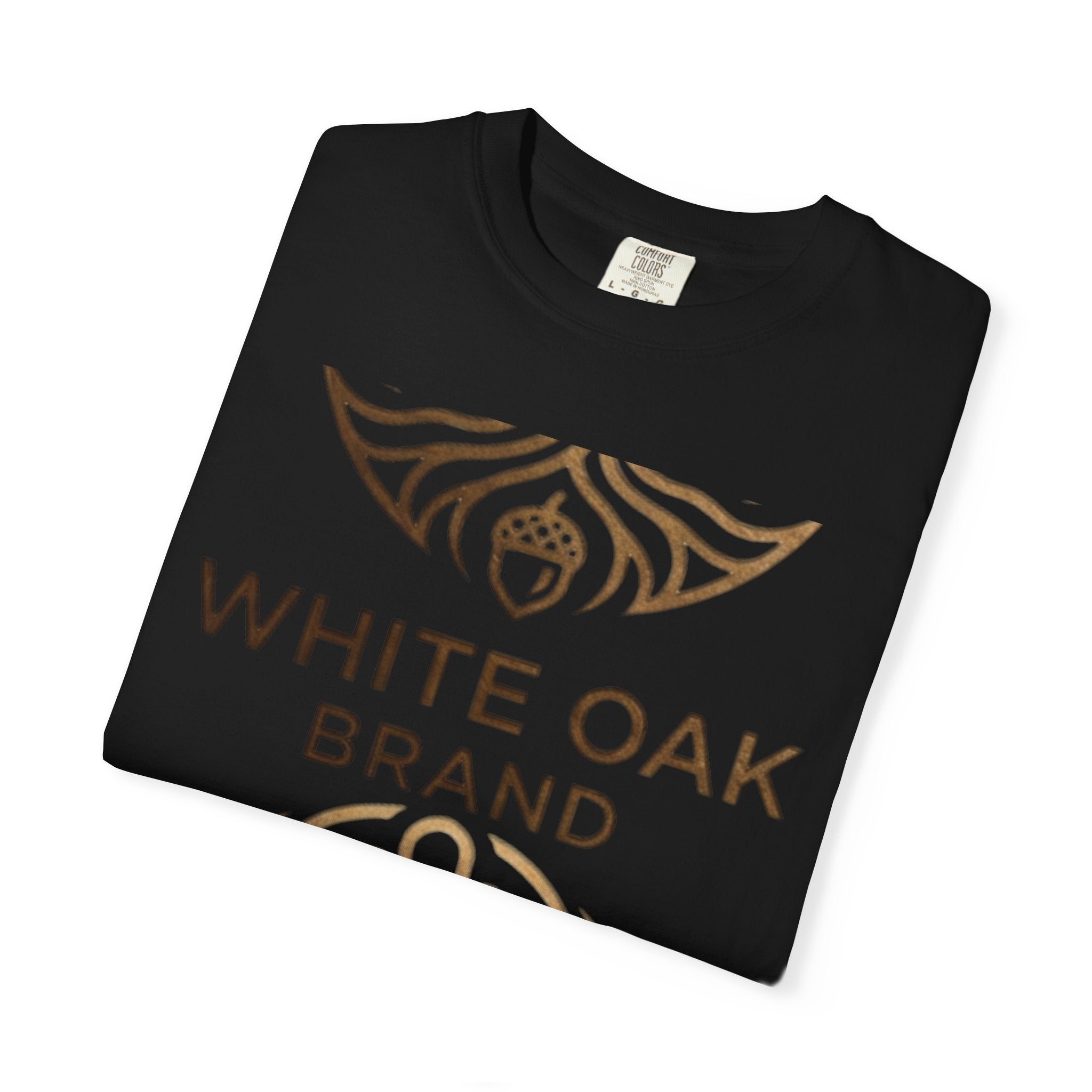 White Oak Brand Repeat Logo T-Shirt — Vintage Tree Skull Graphic Tee