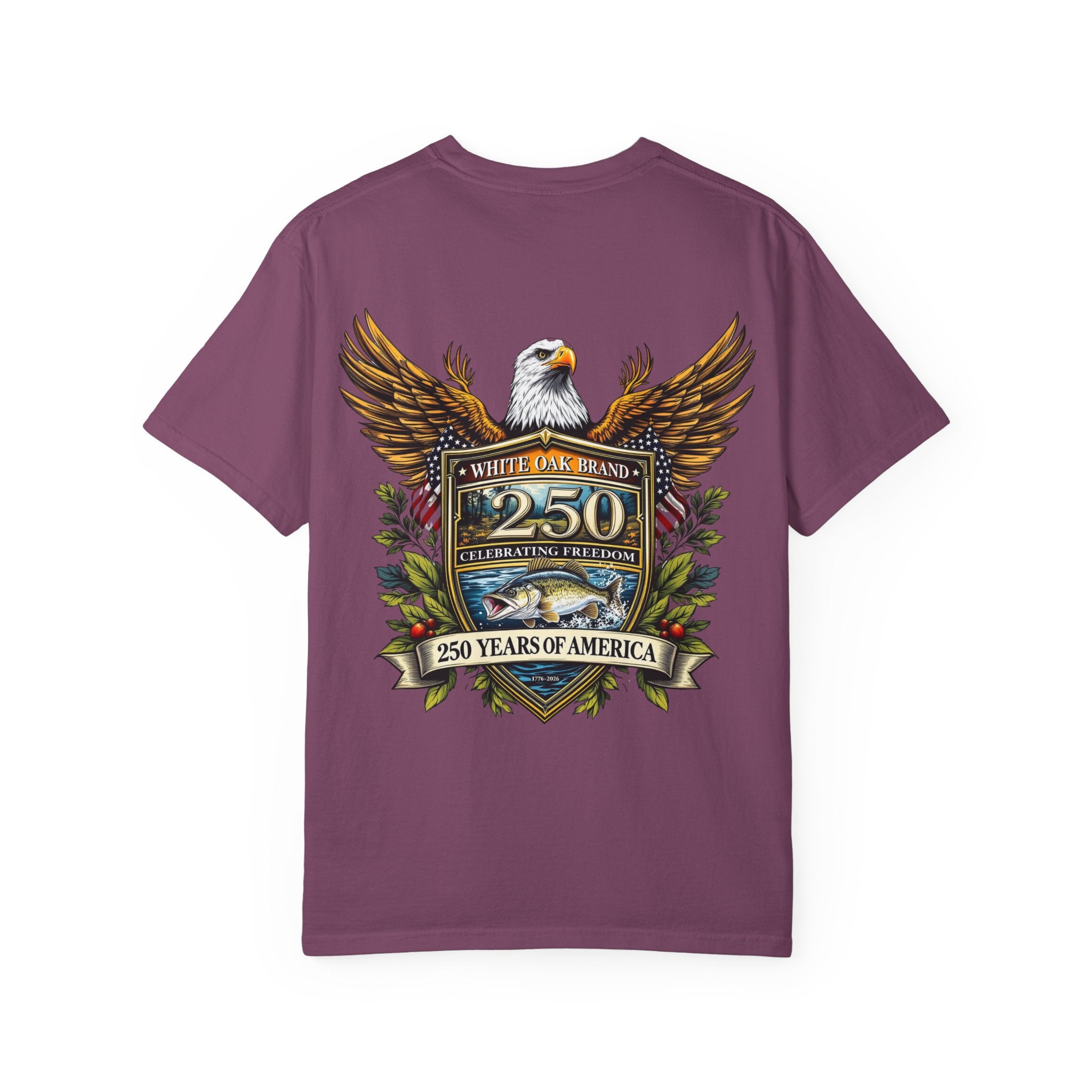 White Oak Brand Repeat Logo T-Shirt — Vintage Tree Skull Graphic Tee