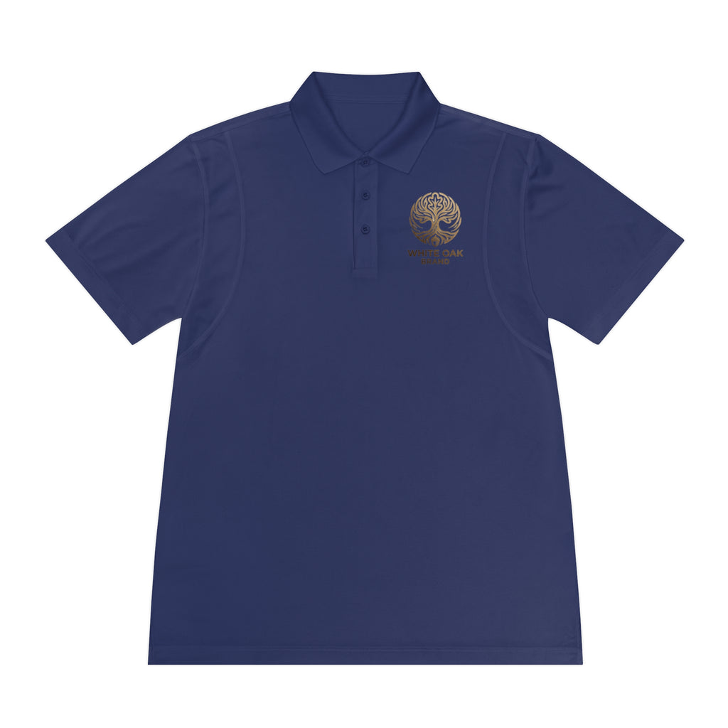 White Oak Brand Men's Polo Shirt — Embroidered Tree Logo