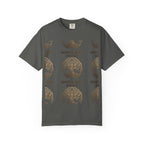 White Oak Brand Logo T-Shirt — Repeated Tree Emblem Tee