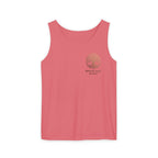 White Oak Brand Tank Top — Minimal Tree Logo Chest Print