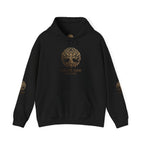 White Oak Brand Hoodie – Nature Logo Pullover with Scenic Back Emblem