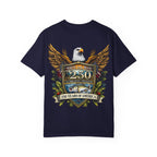 White Oak Brand Logo T-Shirt — Repeated Tree Emblem Tee