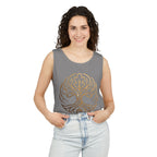 White Oak Brand Logo Tank Top — Minimal Tree Emblem Summer Tank