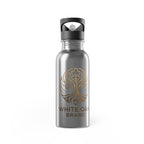 White Oak Stainless Steel Water Bottle (20oz) - Insulated Straw Bottle