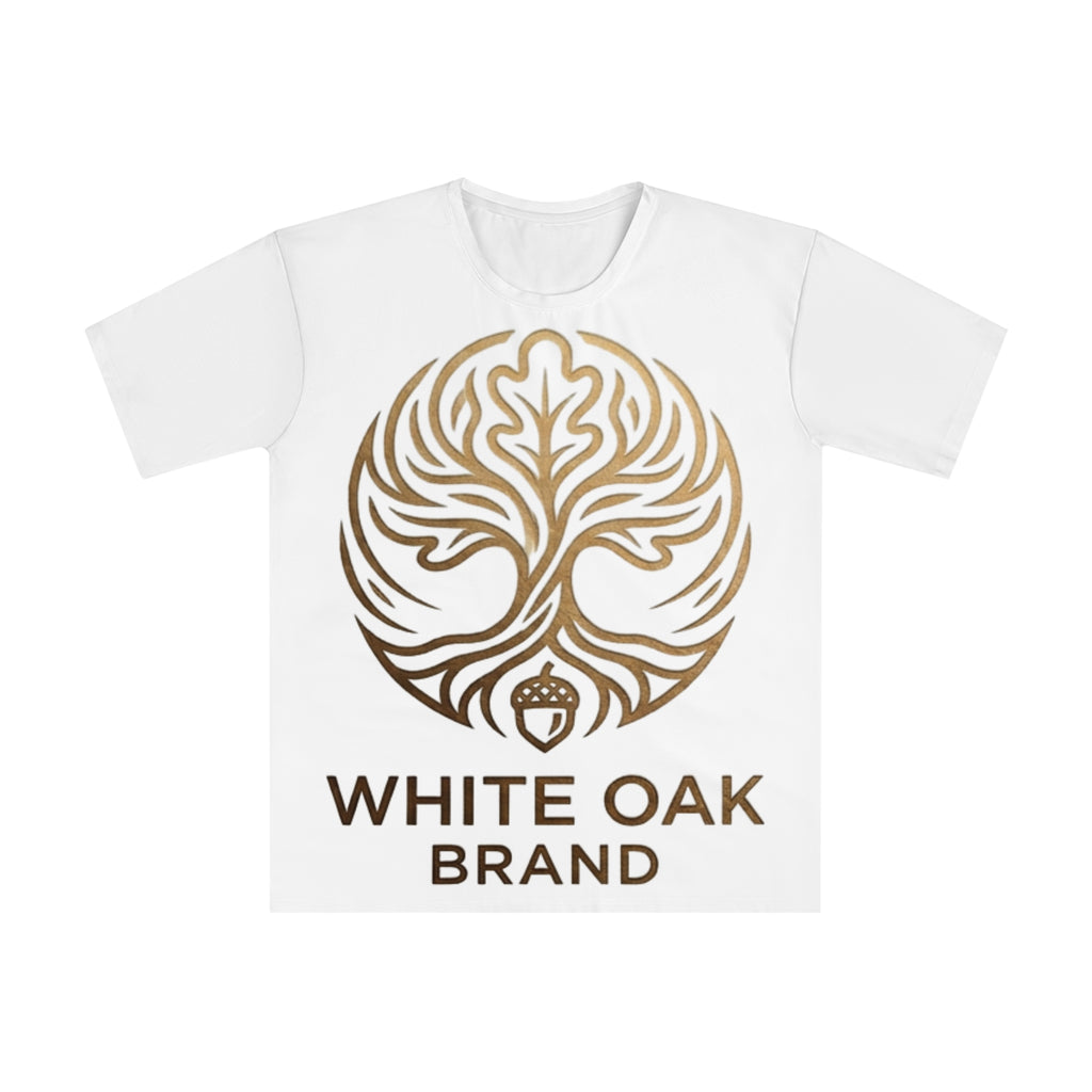 White Oak Brand Graphic T‑Shirt — Gold Tree Logo Tee