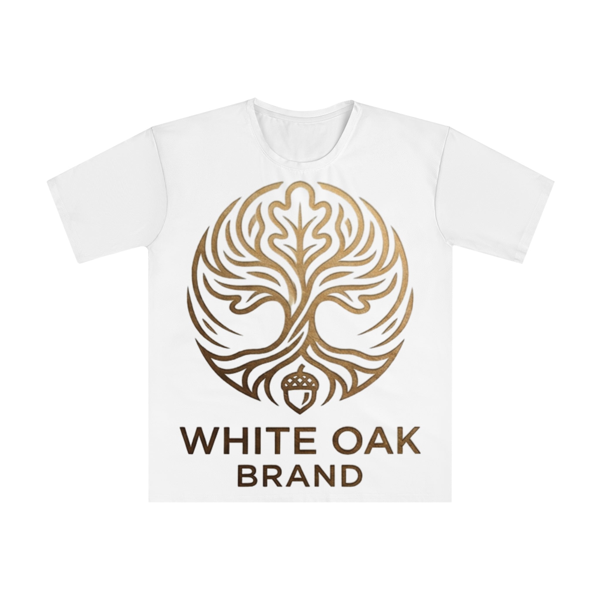 White Oak Brand Graphic T‑Shirt — Gold Tree Logo Tee