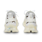 Men's Mesh Sneakers — Cream Zebra Print Athletic Shoes