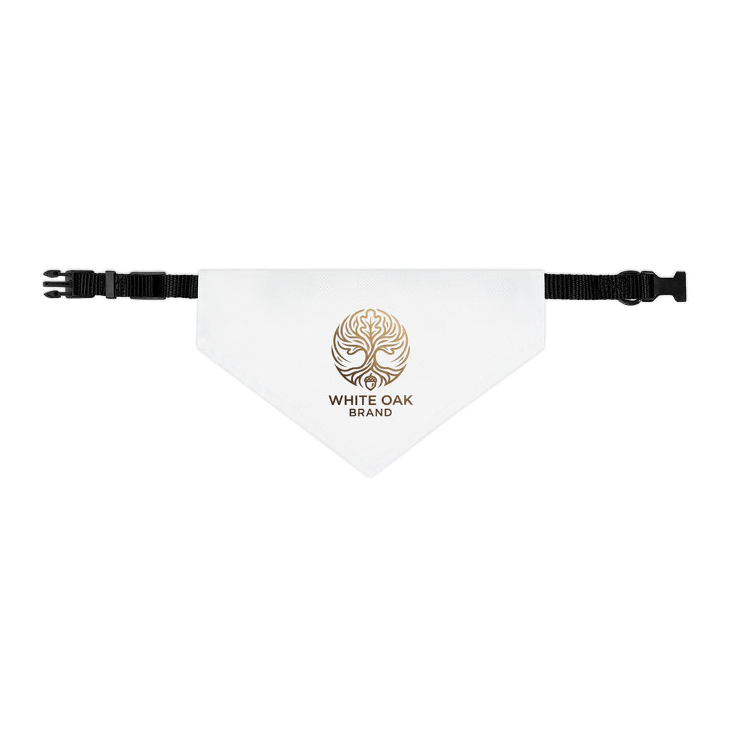 White Oak Logo Pet Bandana Collar – Branded Dog & Cat Accessory